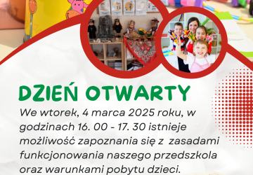 Dzień otwarty przedszkola