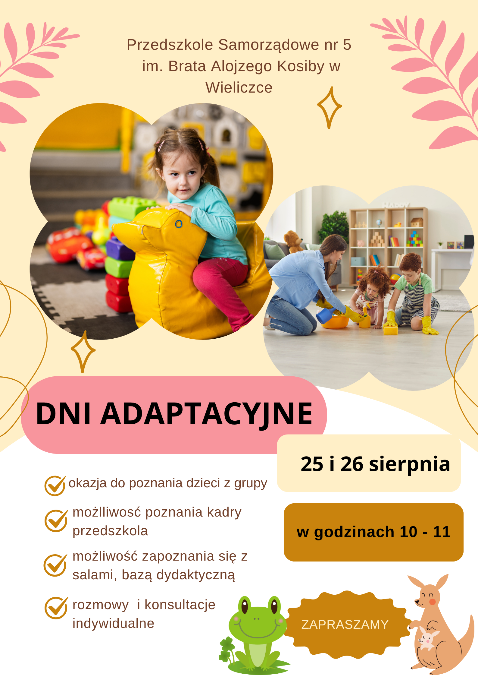 Dni adaptacyjne w przedszkolu